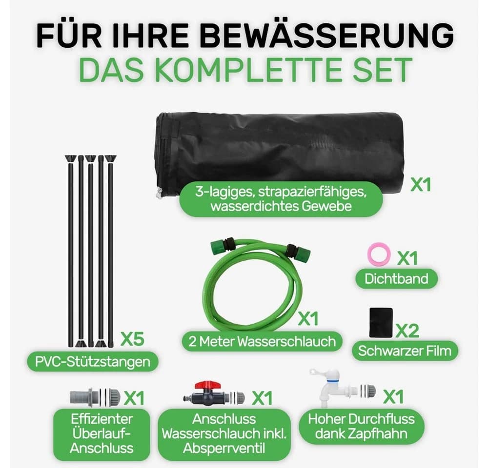 Melko Regentonne 100 Liter Schwarz - Bild 3