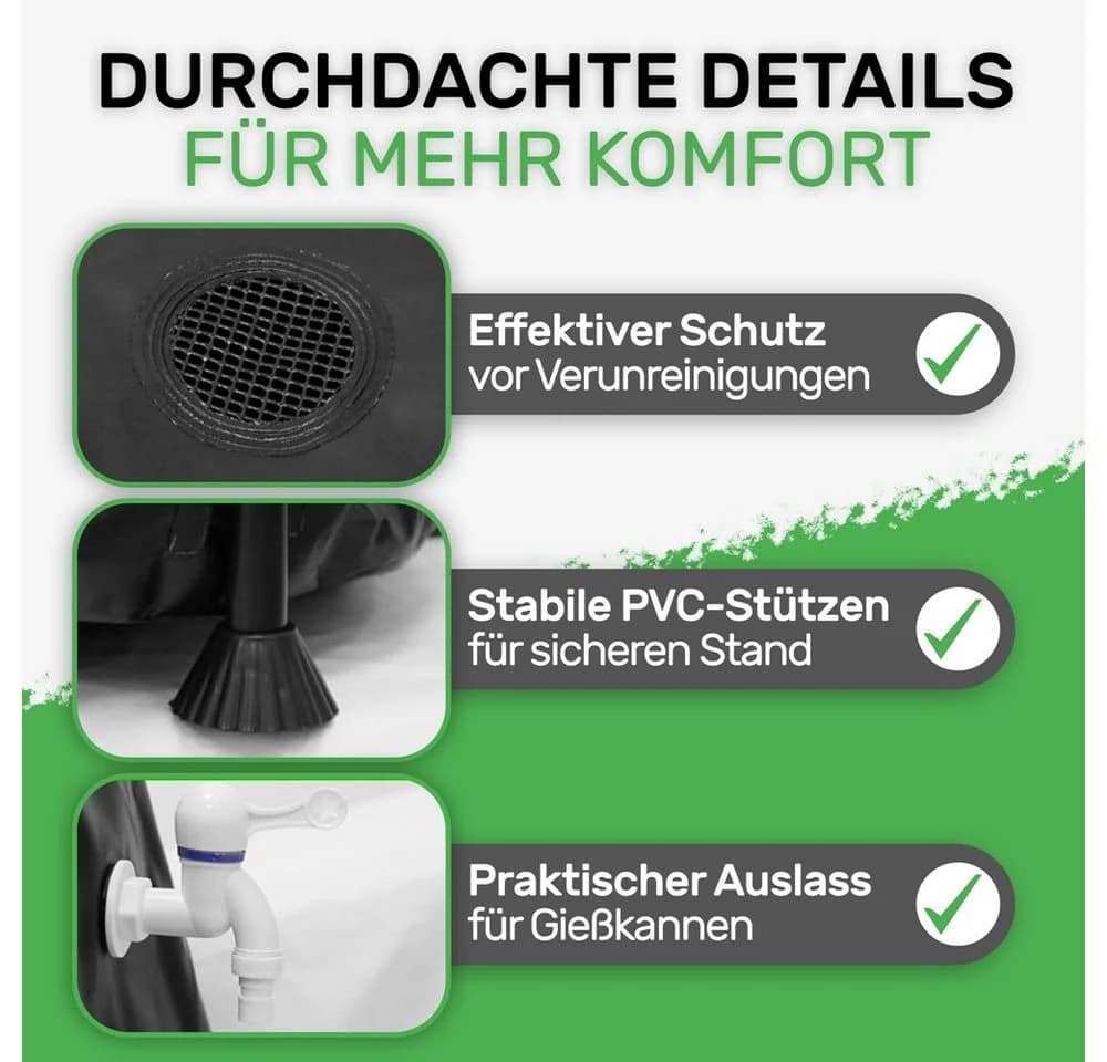 Melko Regentonne 100 Liter Schwarz - Bild 4