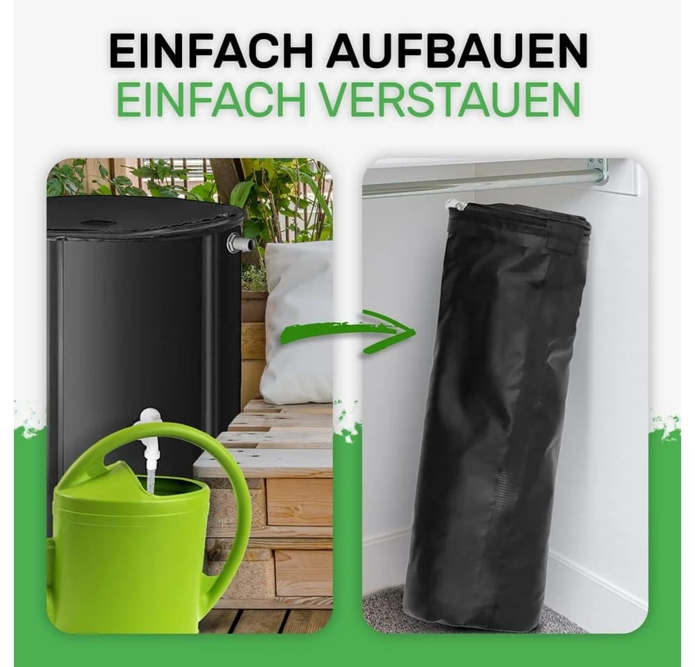 Melko Regentonne 100 Liter Schwarz - Bild 5