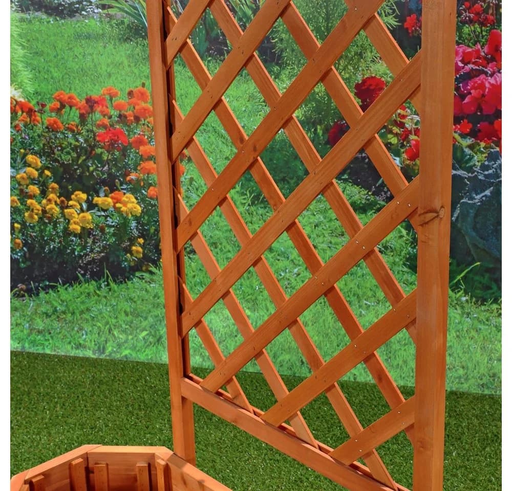 Melko Rosenbogen Rosengitter Spalier mit Blumenkasten 2 Stück - Bild 5
