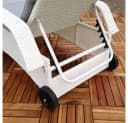 Melko Gartenliege Polyrattan inkl. Kissen & Kopfstütze Bild 5