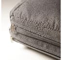 Melko Gartensessel Schwarz Beige Polyrattan Höhenverstellbar Bild 5