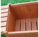 Melko Gartenbank mit 2 Blumenkästen Holz Braun Imprägniert Bild 5