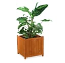 Melko Blumenkasten aus Holz Braun 50cm Eckig Landhausstil Bild 5