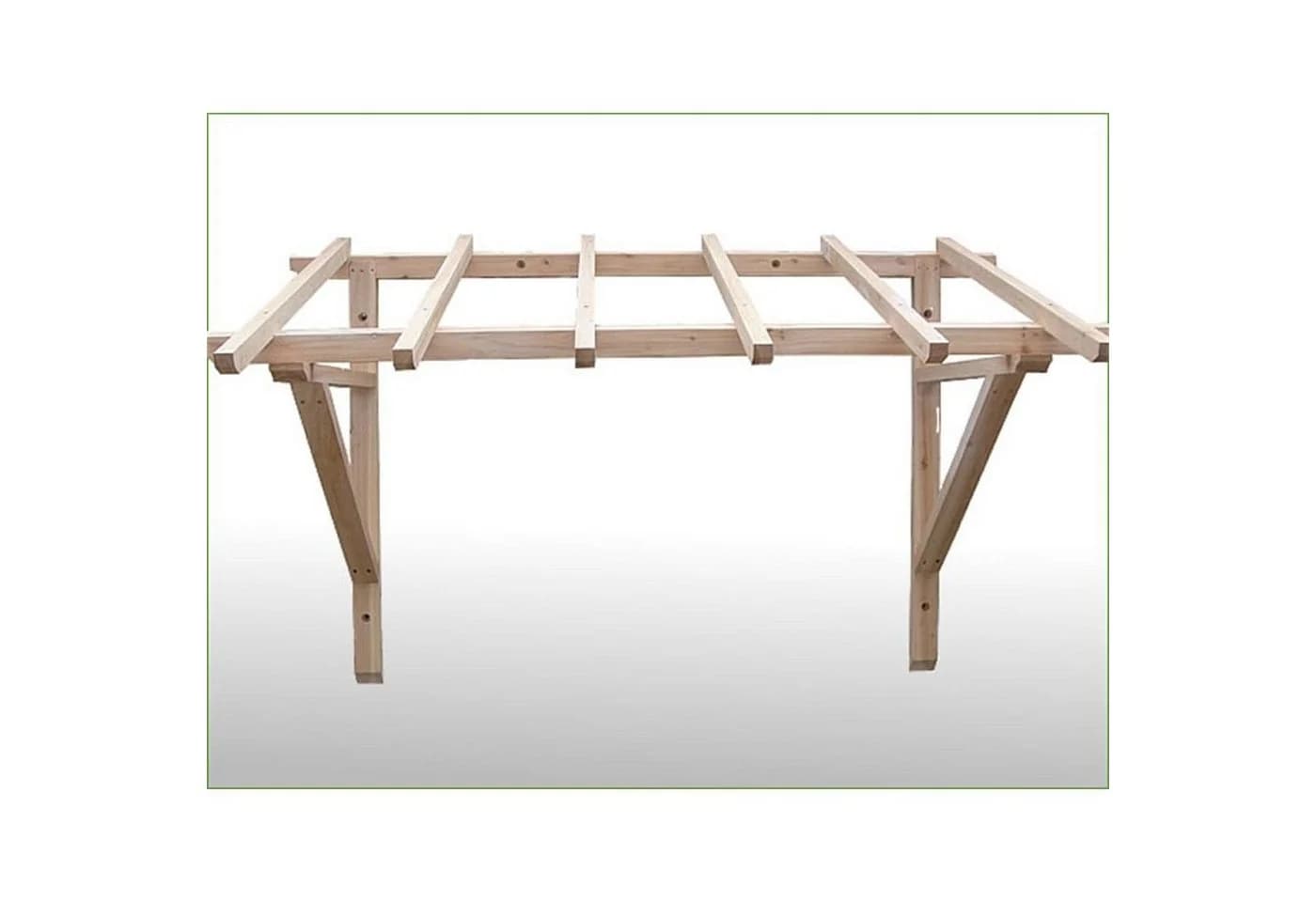 Melko Pultvordach Haustürvordach Holz 205 cm - Bild 2