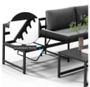 Melko Gartenlounge-Set Ecklounge mit Liegefunktion Aluminium Sitzgruppe wetterfest Grau Bild 5