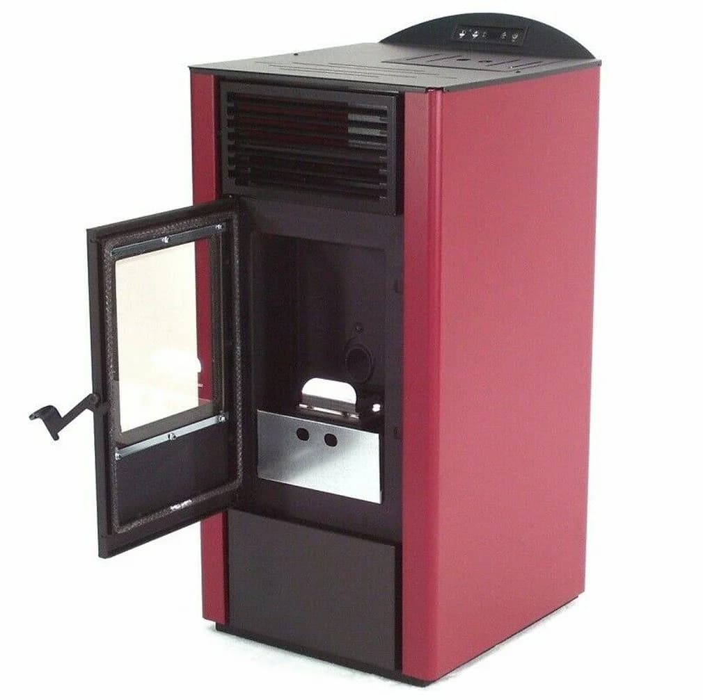 Apex Pelletofen 9,5kW Pelletkamin Pelletheizung Kaminofen A+ 56303 - Bild 3