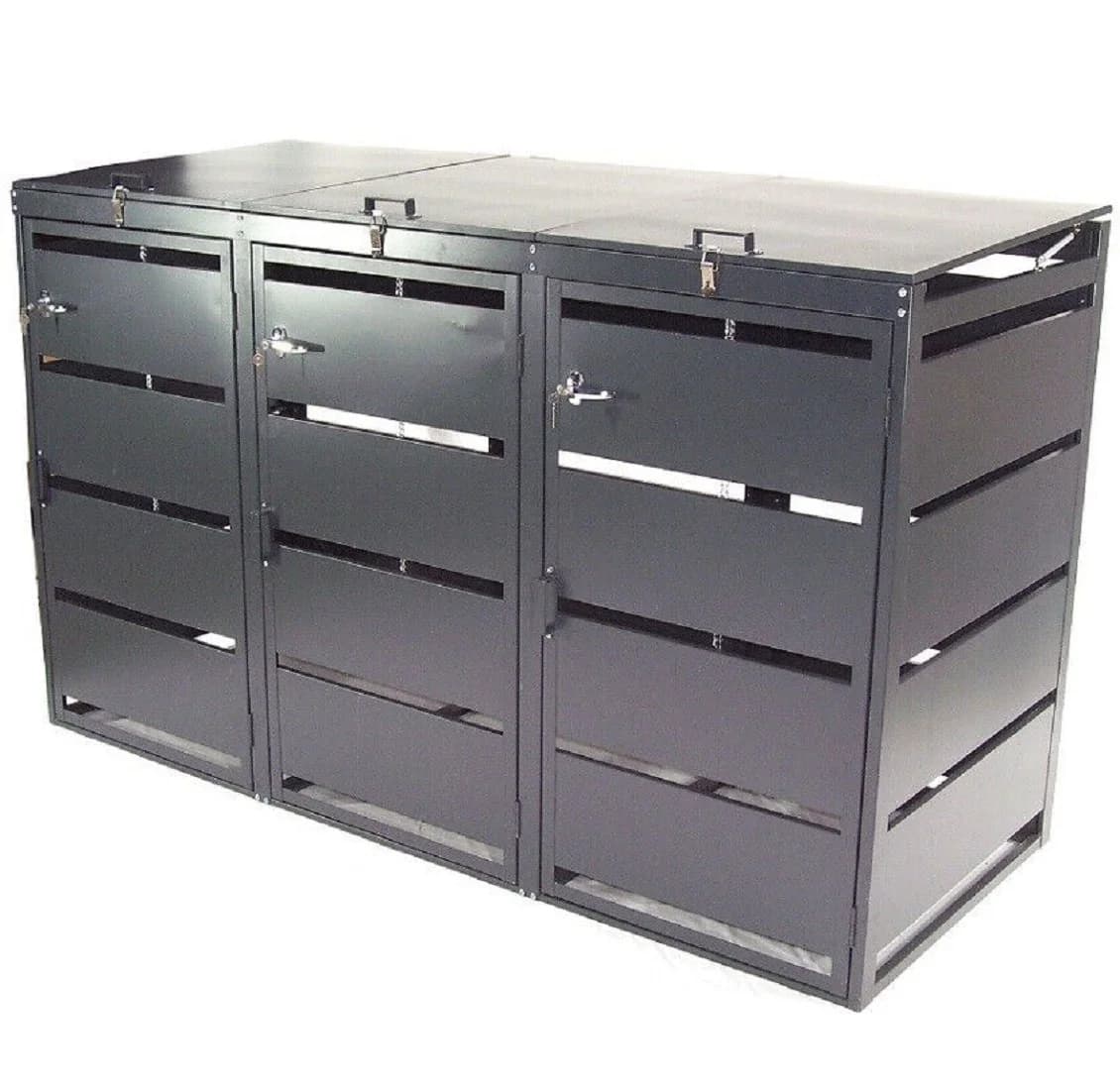 Apex Mülltonnenbox 3er 240L Anthrazitgrau