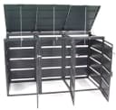 Apex Mülltonnenbox 3er 240L Anthrazitgrau Bild 4