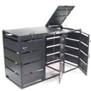 Apex Mülltonnenbox 3er 240L Anthrazitgrau Bild 5