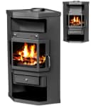 Apex Panorama Kaminofen 9kW Holzofen 3 Scheiben 3 seitig Heizofen 56320 Bild 1