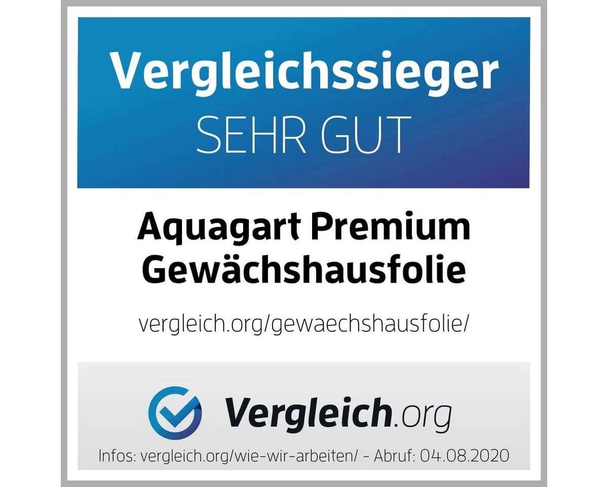 Aquagart 4m Gartenfolie Transparent UV 5 Gewächshausfolie - Bild 3