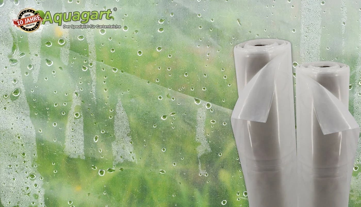 Aquagart 4m Gartenfolie Transparent UV 5 Gewächshausfolie - Bild 4