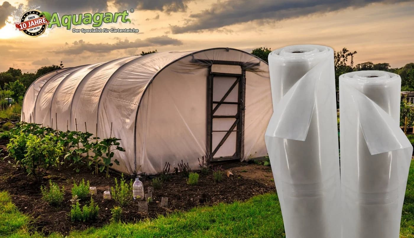 Aquagart 4m Gartenfolie Transparent UV 5 Gewächshausfolie - Bild 5