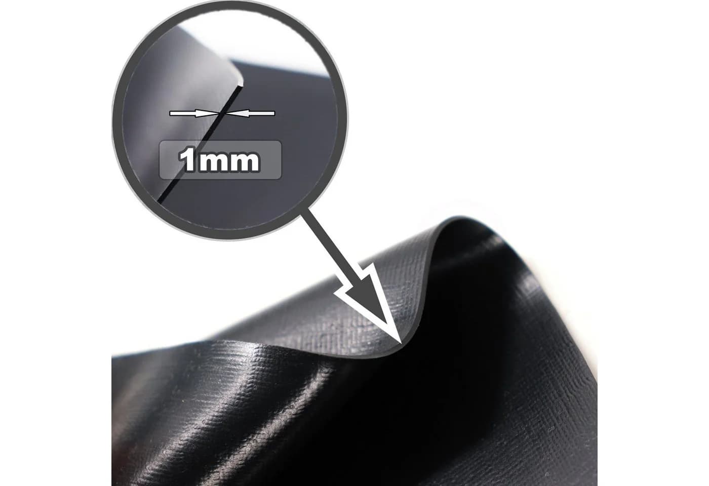 Aquagart Teichfolie PVC 3x4m 1,0mm schwarz - Bild 3