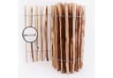 Aquagart Staketenzaun 5m Komplett Set 80cm mit 5 Holzpfosten Bild 1