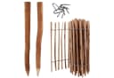 Aquagart Staketenzaun 5m Komplett Set 80cm mit 5 Holzpfosten Bild 2