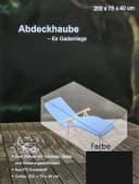 BURI Schutzplane Abdeckhaube anthrazit für Gartenliege Bild 1