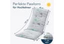 BURI Hochlehnerauflage Gartenstuhlauflagen Blumenmuster UV-lichtecht 4er Set Bild 1