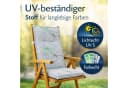 BURI Hochlehnerauflage Gartenstuhlauflagen Blumenmuster UV-lichtecht 4er Set Bild 5