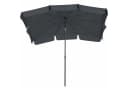 BURI Sonnenschirm 210x140 cm Grau Kippbar Push-System Bild 2