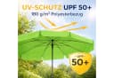 BURI Sonnenschirm Limette 210x140 cm Rechteckig Kippbar Bild 3