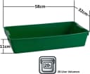 BURI Pflanzschale Gärtnerbox 58x32x11 cm Kunststoff Bild 3