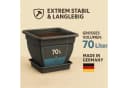 BURI Pflanzkübel XXL Grau mit Wasserspeicher Bild 4