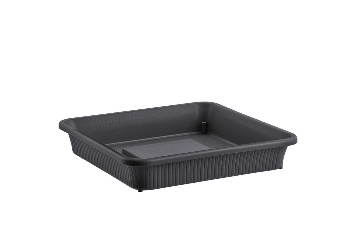 BURI Pflanzkübel XL 48x48cm mit Wasserspeicher Anthrazit - Bild 3