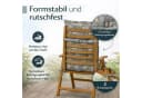 BURI Hochlehnerauflage 6er Set Grau Mosaik Design Bild 4