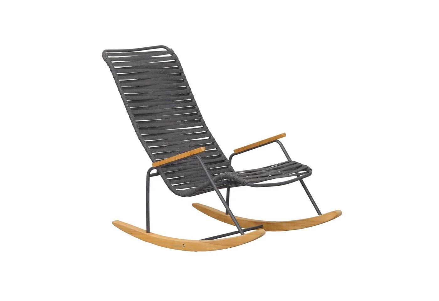 Liadomo Schaukelstuhl Atina Outdoor Sessel Teakholz Rope Grau - Bild 2