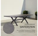 Liadomo Gartentisch Benevento Sinterstein Anthrazit Synchronauszug Bild 1