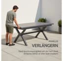 Liadomo Gartentisch Benevento Sinterstein Anthrazit Synchronauszug Bild 3