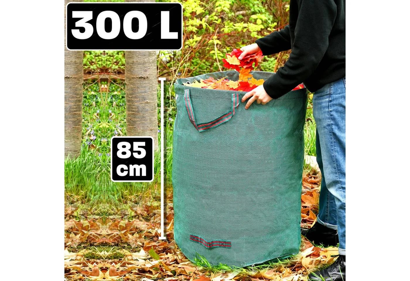 Praknu Gartenabfallsack 300 Liter 3er Set - Bild 4