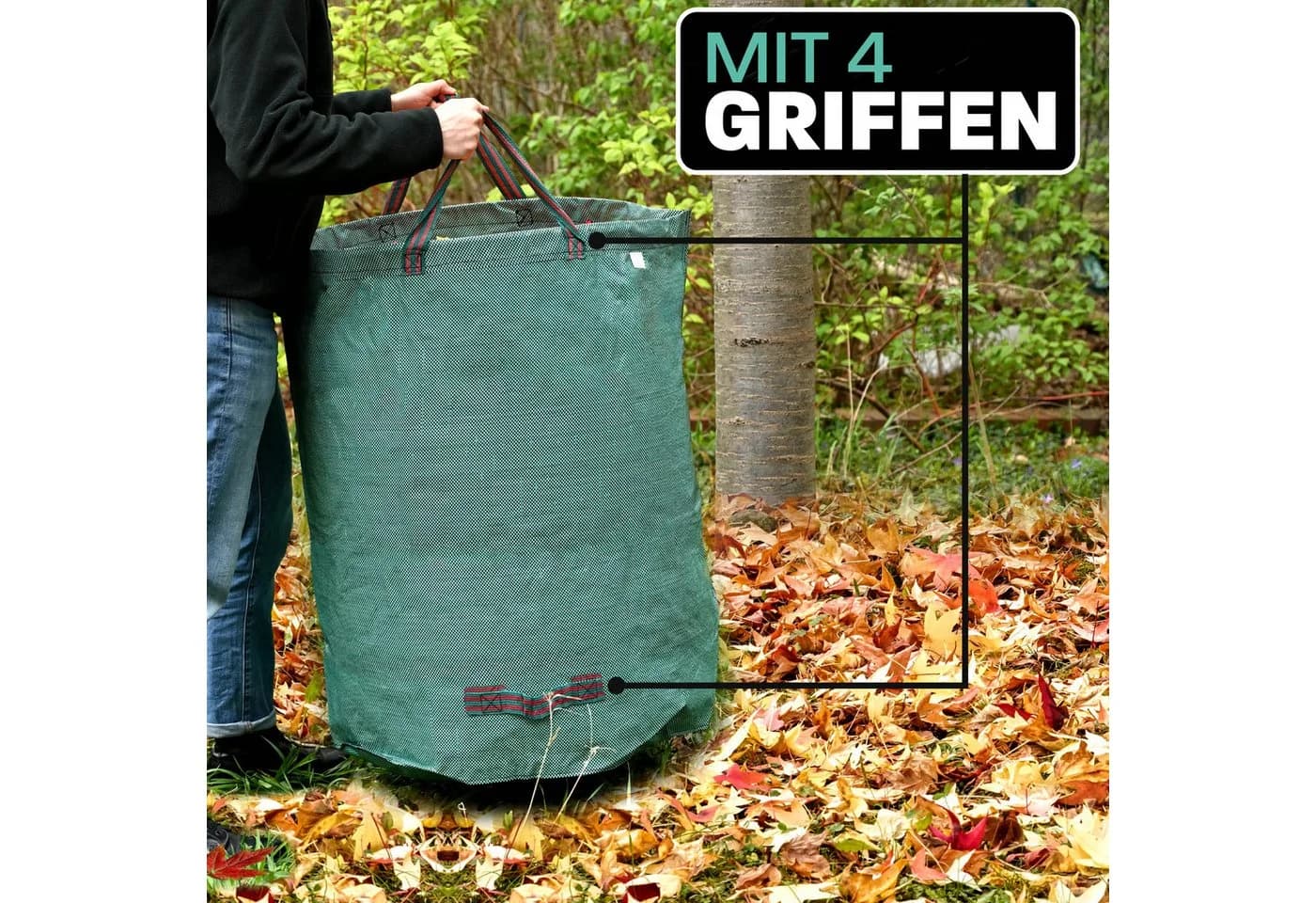 Praknu Gartenabfallsack 300 Liter 3er Set - Bild 5