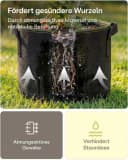 Praknu Pflanzkübel Set 5x 10L Schwarz Vliesstoff mit Beschriftungsetiketten Bild 3