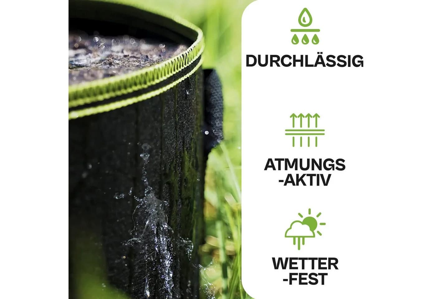 Praknu Pflanzkübel Hochbeet Pflanzsack 70L - 3er Set Vliesstoff - Bild 5