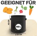 Praknu Pflanzkübel Kartoffelsack 3er Set Schwarz Vlies Bild 3