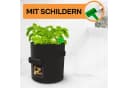 Praknu Pflanzkübel Kartoffelsack 3er Set Schwarz Vlies Bild 4