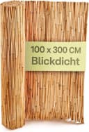 Praknu Balkonsichtschutz Schilf FSC-zertifiziert Braun Wetterfest Bild 2