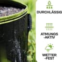 Praknu Pflanzsack 190L Schwarz Vliesstoff Stofftopf Bild 4