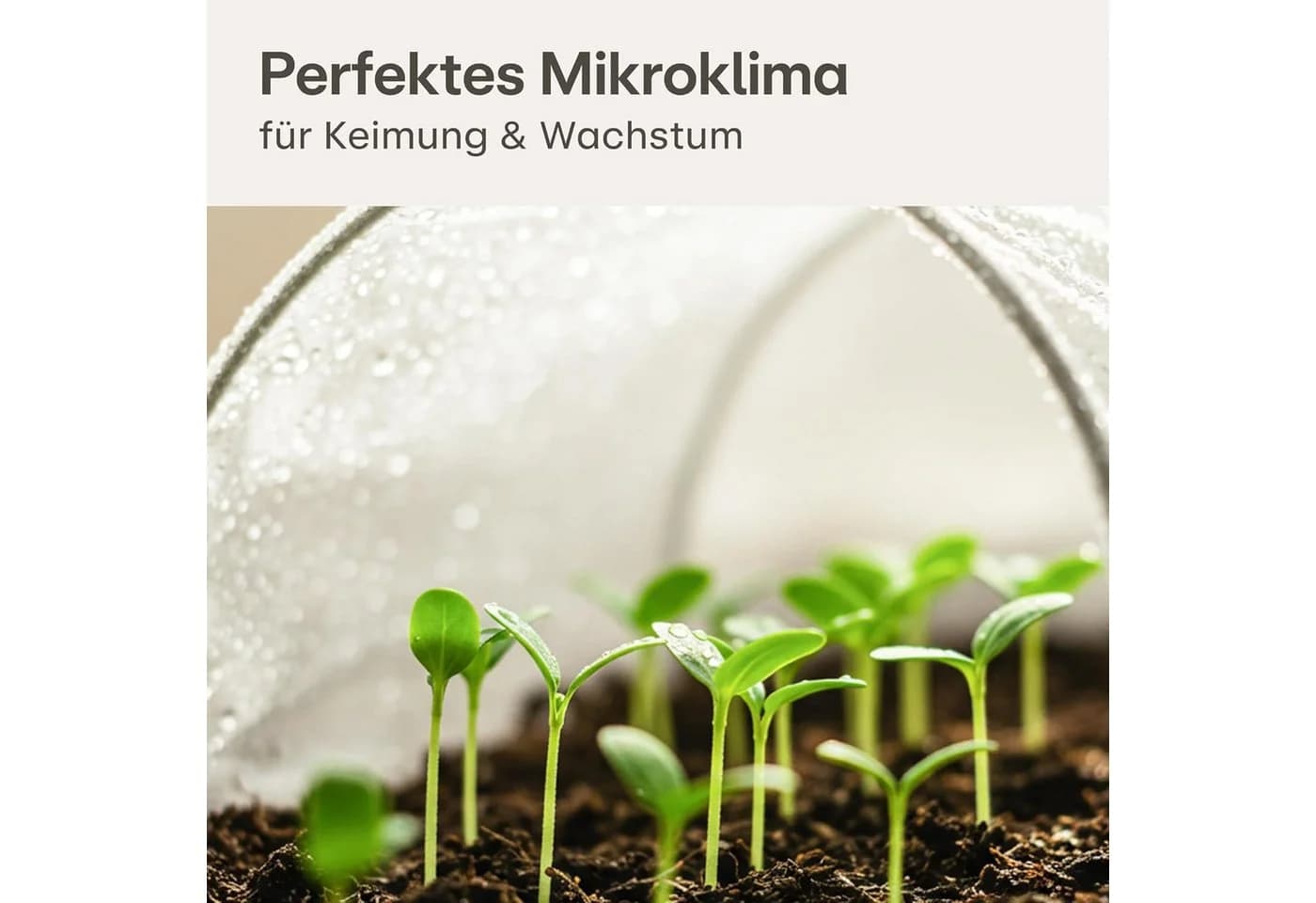 Praknu Gartenvlies 20m² UV-stabil Weiß