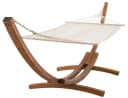 CLP Hängematte Miramar mit Eukalyptus-Gestell, beige, 150 kg belastbar Bild 1