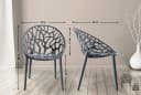 CLP Gartenstuhl Hope 4er Set Stapelbar Wetterfest Anthrazit Bild 2