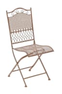 CLP 2er Set Eisen-Gartenstühle Kiran I Klappstühle mit Verzierungen Bild 4
