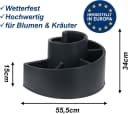 mucHome Kräuterspirale Kunststoff Anthrazit Bild 3