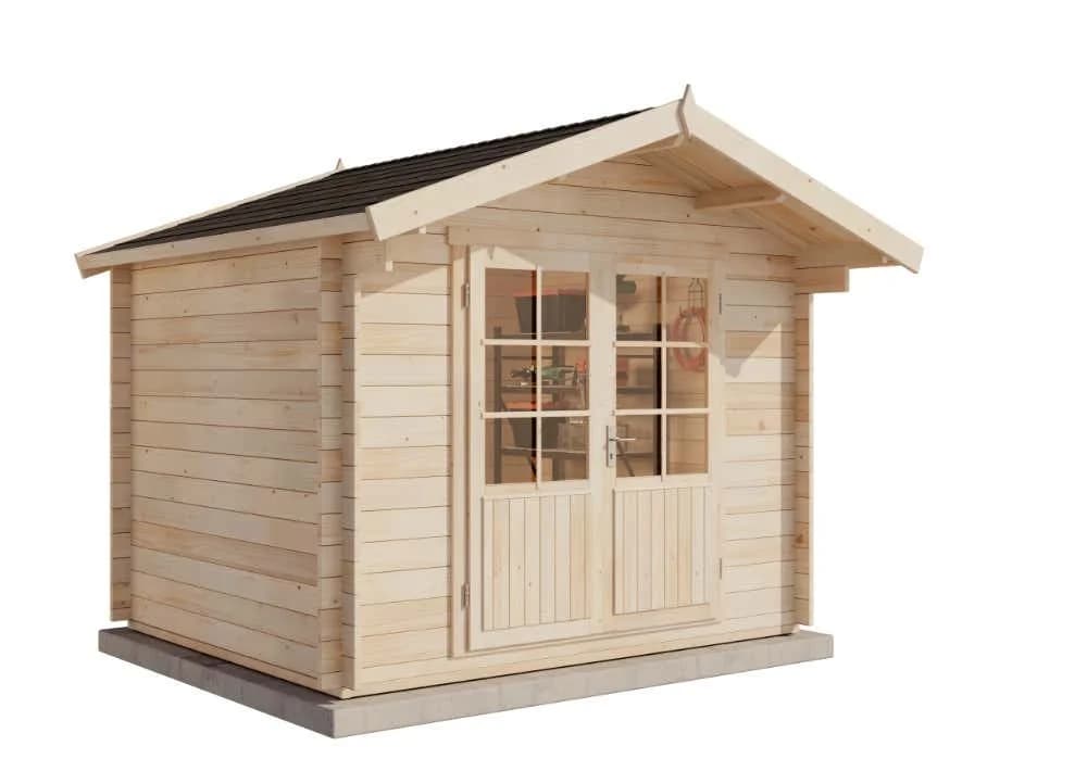 Alpholz Gartenhaus Roger 320x300 cm Imprägniert Pinie