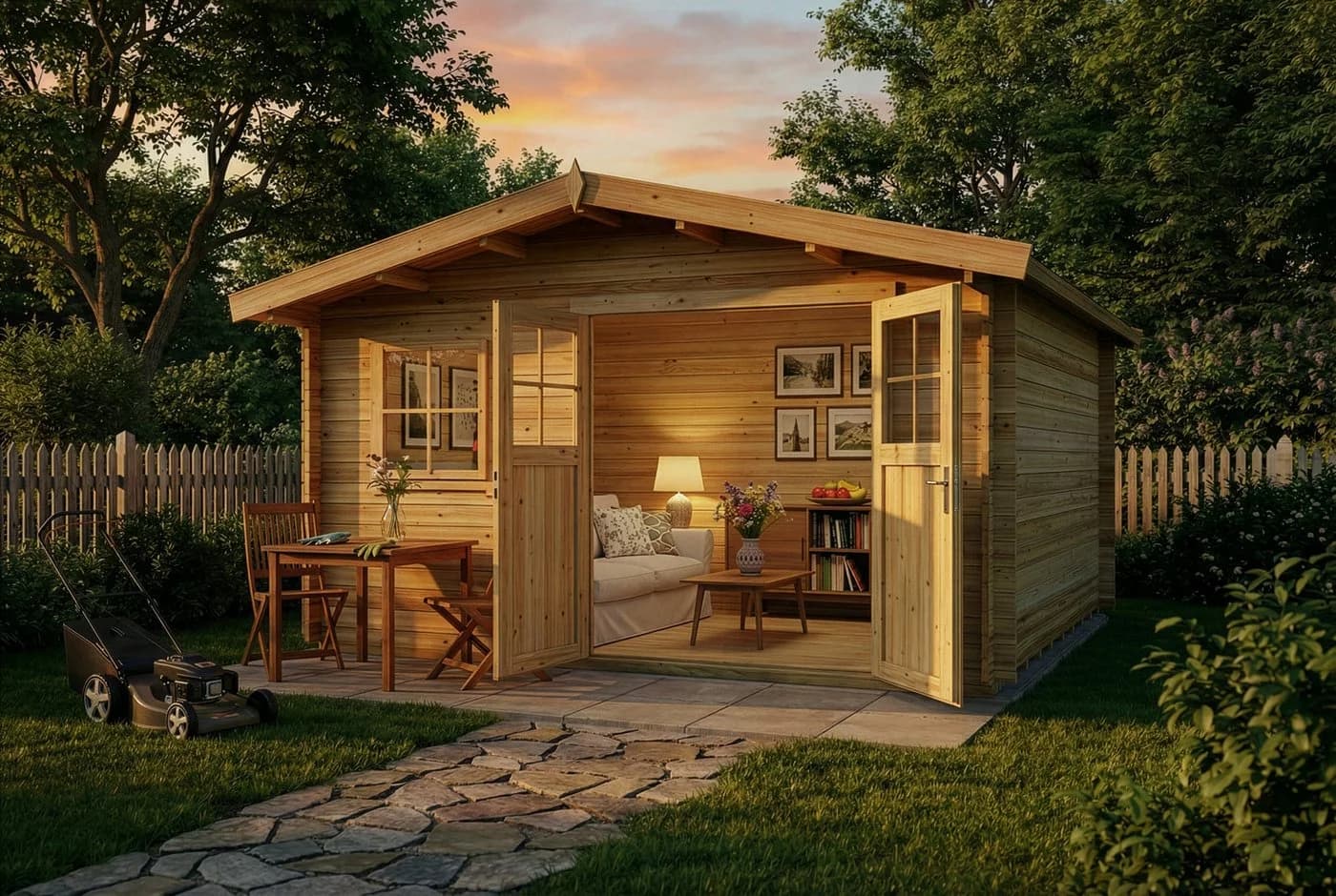 Alpholz Gartenhaus Valeria Naturbelassen Inkl. Fußboden - Bild 3