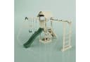 OutdoorToys Spielturm Örebro Holz Grün mit Schaukel & Rutsche Bild 1