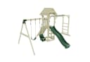OutdoorToys Spielturm Örebro Holz Grün mit Schaukel & Rutsche Bild 2